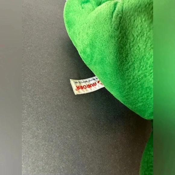 Aurora Green Dragon Plush Stuffed Animal Yellow Eyes Belly Wings Tooth - Picture 8 of 11